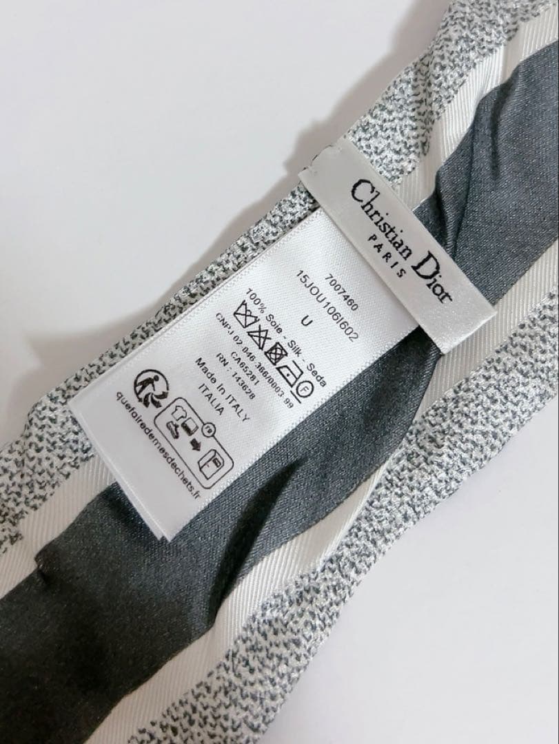 クリスチャンディオール　ChristianDior バンダナ　 ミッツァ　グレー