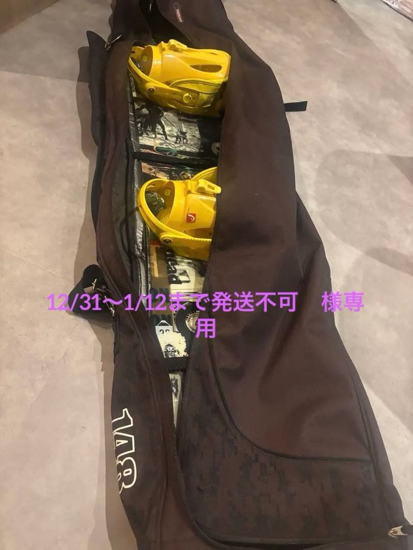 スノーボード 板とバッグ 149cm ブラウンセット