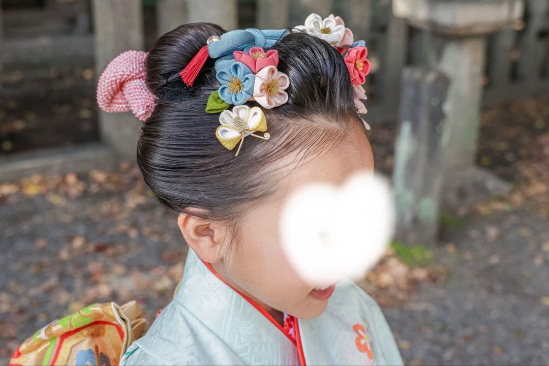 かづら清老舗　かんざしセット　ちりめん　七五三