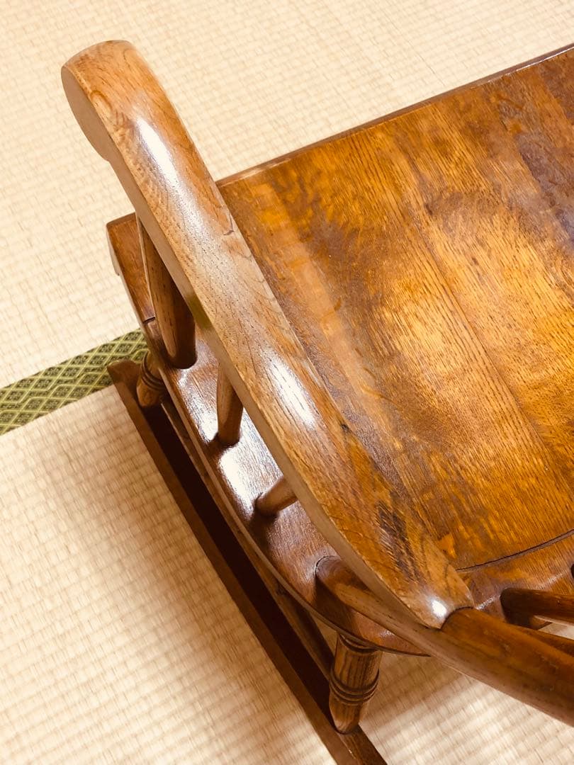 柏木工のロッキングチェア 古いです キズ スレありますが艶と味あります