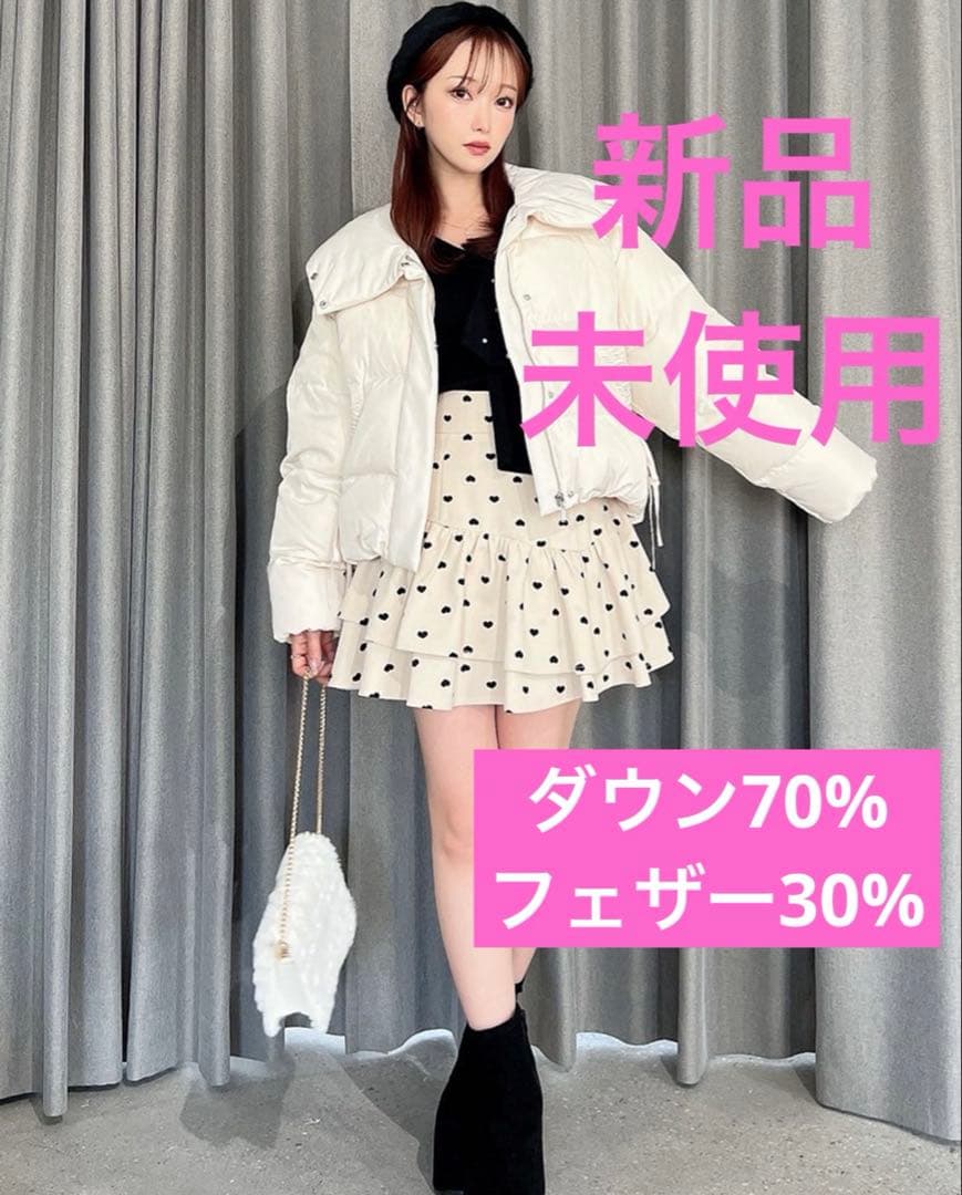 【新品未使用】リボンダウンジャケット　リゼクシー