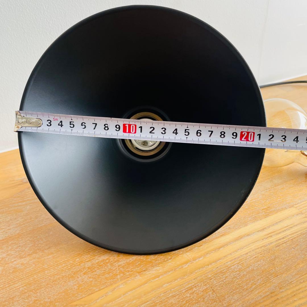 【美品】インダストリアル ペンダントライト 黒×真鍮調 直径22cm