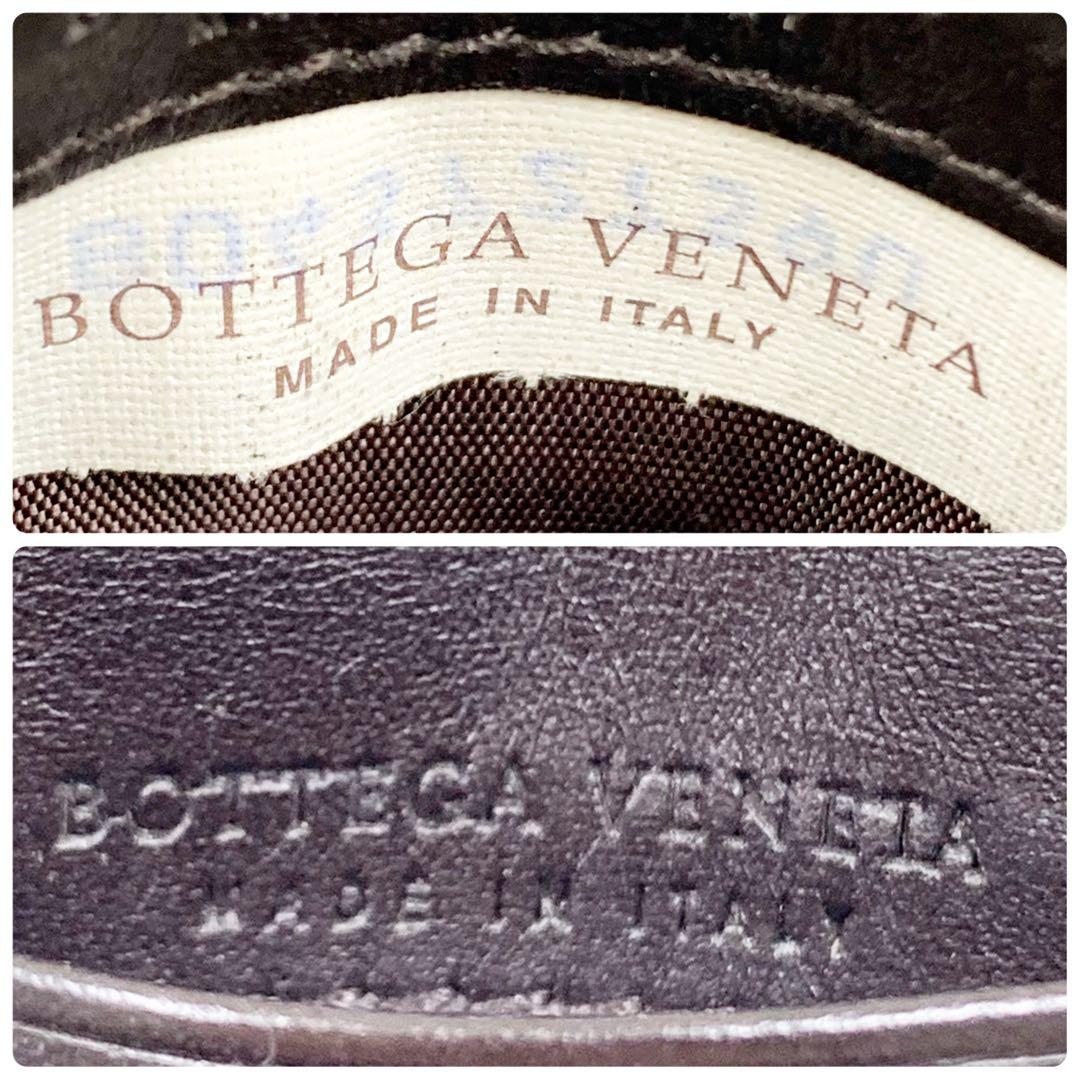 【✨美品✨】 ボッテガヴェネタ イントレチャート マネークリップ ブラウン