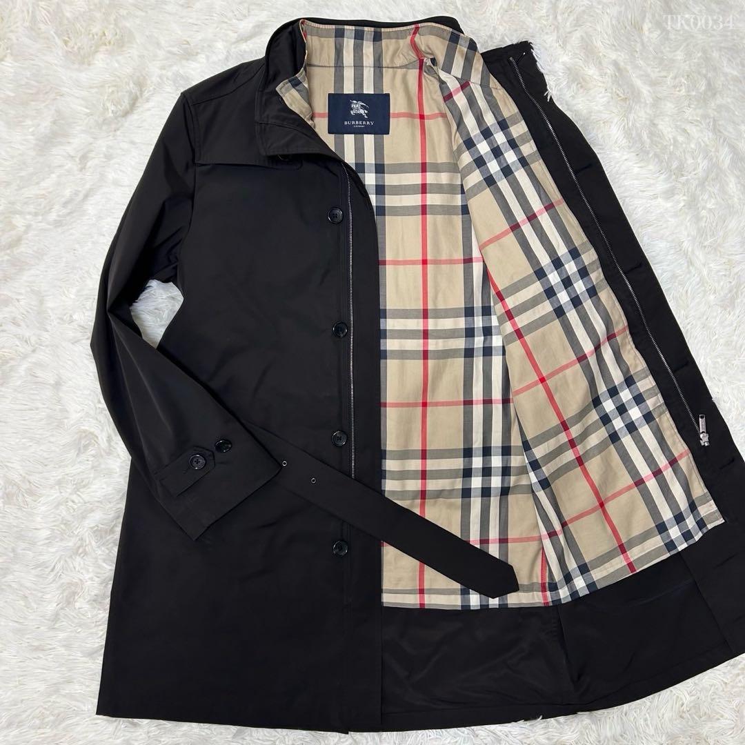 【美品/LL】バーバリーロンドン トレンチコート アウター 比翼 ノバ ベルト