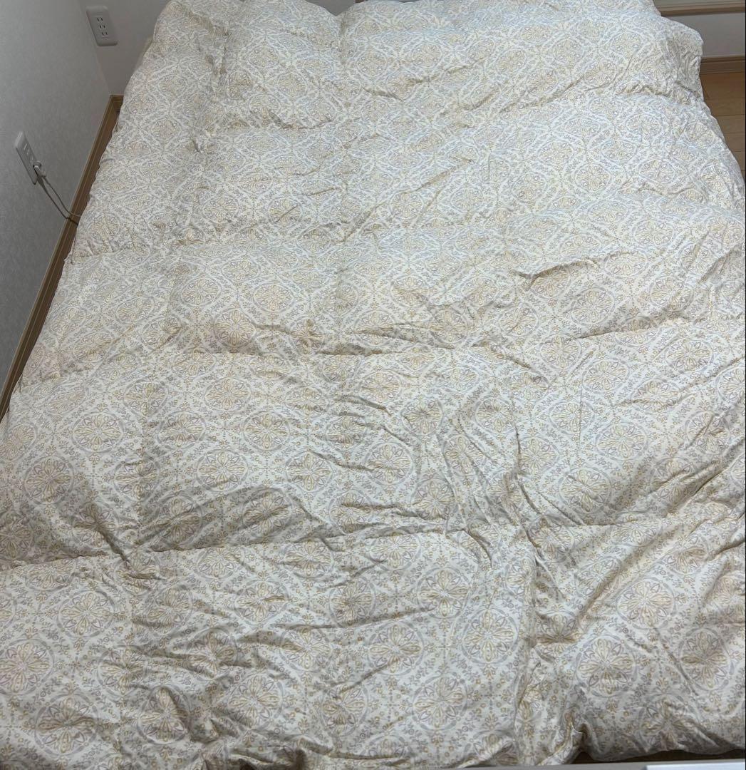 ふとんタナカ　羽毛掛け布団　シングル　カバー付き