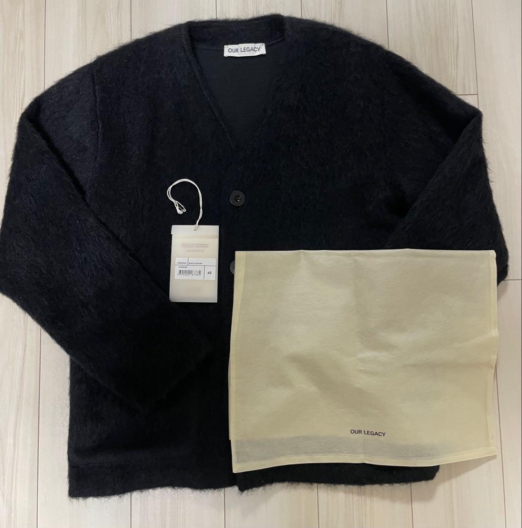 OUR LEGACY モヘア カーディガン 黒　48 新品未使用　アワーレガシー
