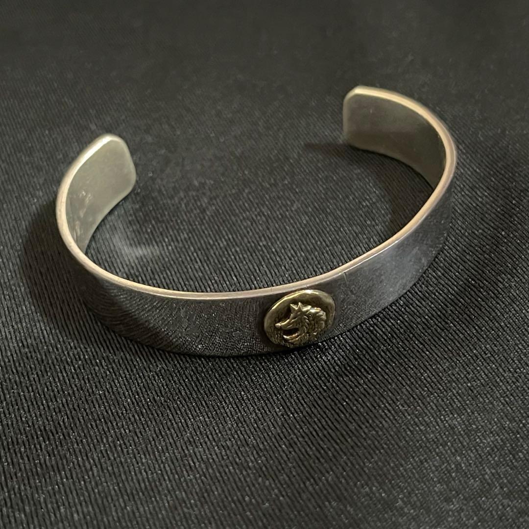 tady&king 平打ちバングルウルフ　Sサイズ