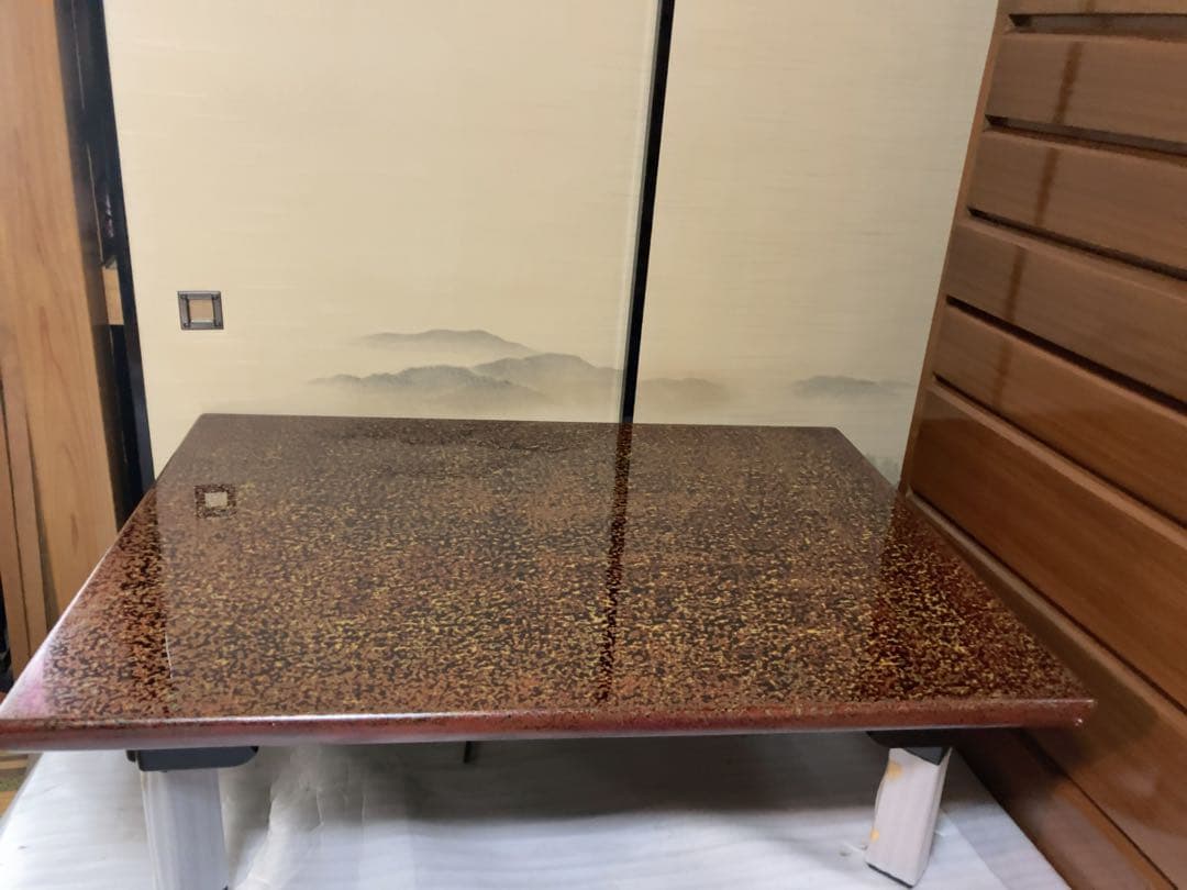 【週末限定お値下げ】新品　木曽漆器の座卓　83×120 昭和　レトロ