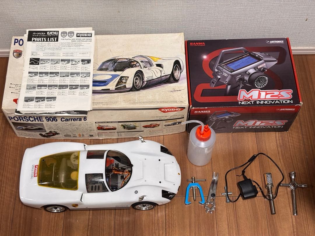 京商1/10ビンテージエンジンRCカー Porsche 906 フルセット