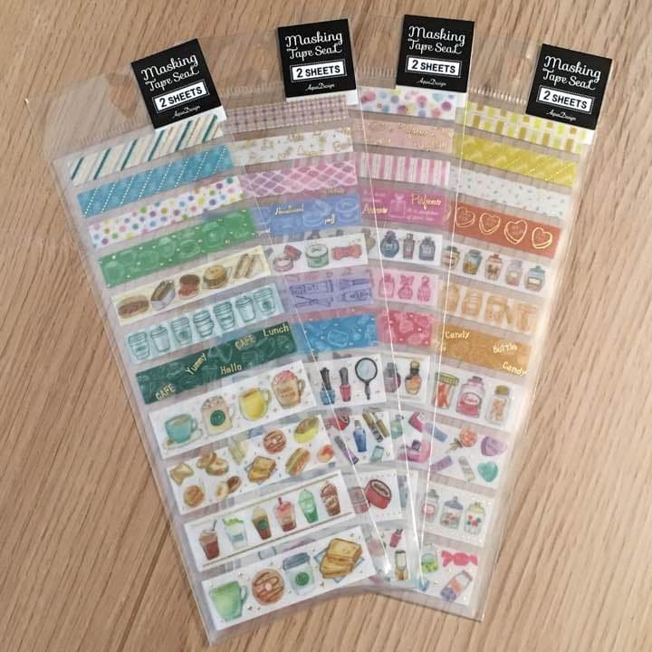 ★新品★アクアデザイン  マステシール  ４種セット