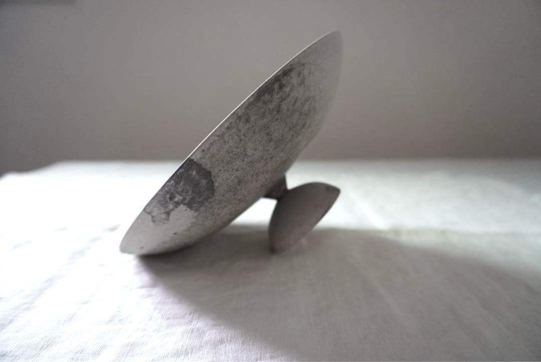 鮫島陽_ 舟 Boat ［未使用］19cm×7cm 脚付 高台 コンポート皿　中