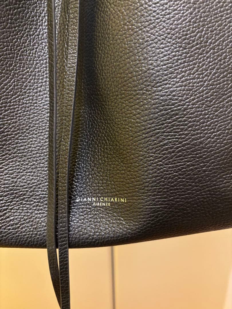 GIANNI CHIARINI ジャンニキャリー二 トートバッグ　黒　A4可