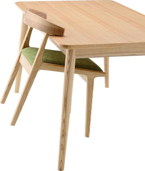 ロボット掃除機対応♪ ダイニングチェア 浮く グリーン HOC-541 N01