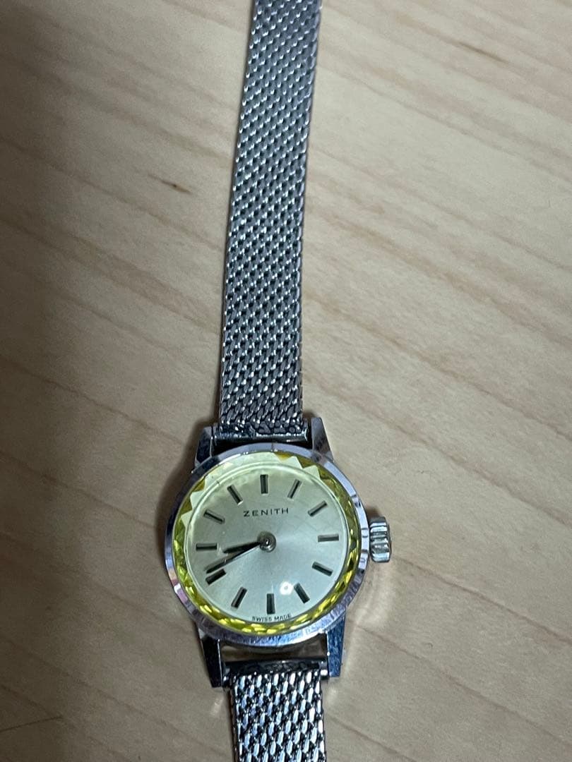 ZENITH 手巻き時計 イエロー文字盤