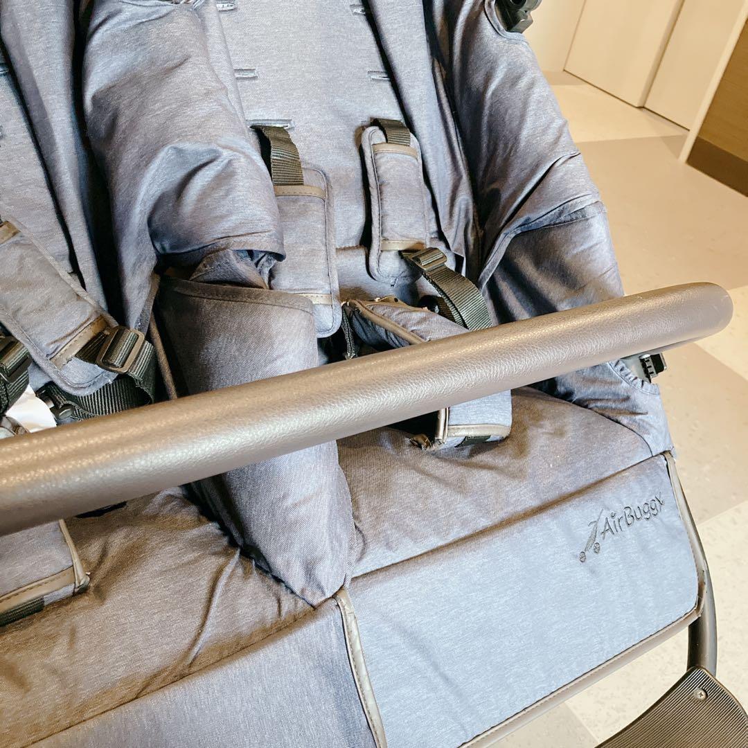 エアバギー ベビーカー ココダブル デニム ネイビー 双子 2人乗り