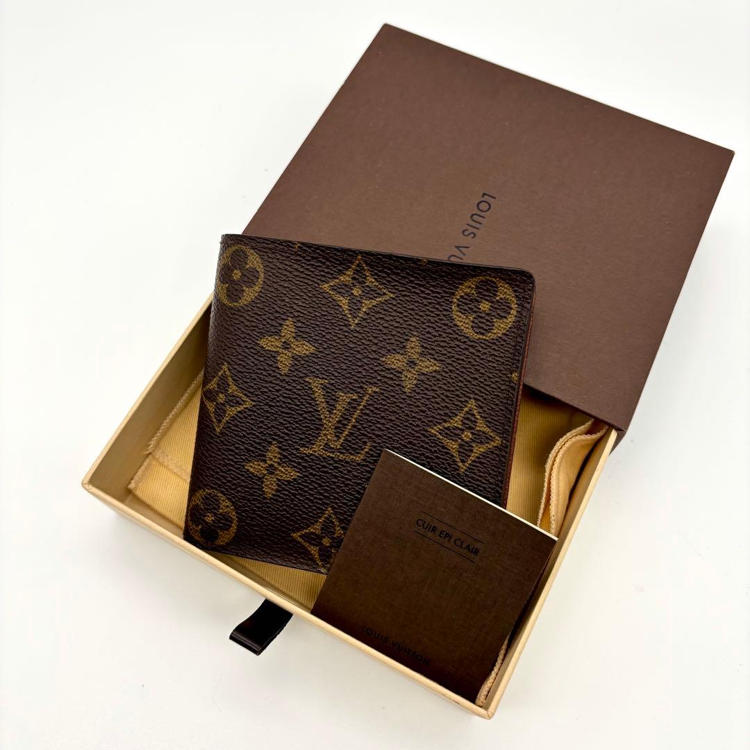 【極上美品】ルイヴィトン モノグラム ポルトフォイユ マルコ 二つ折り財布