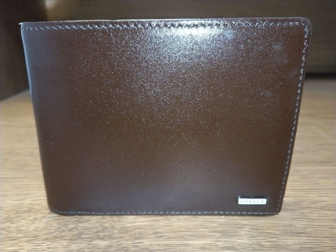 未使用品✴︎ポーター　シーン　二つ折り財布　茶　ブラウン　小銭入れ