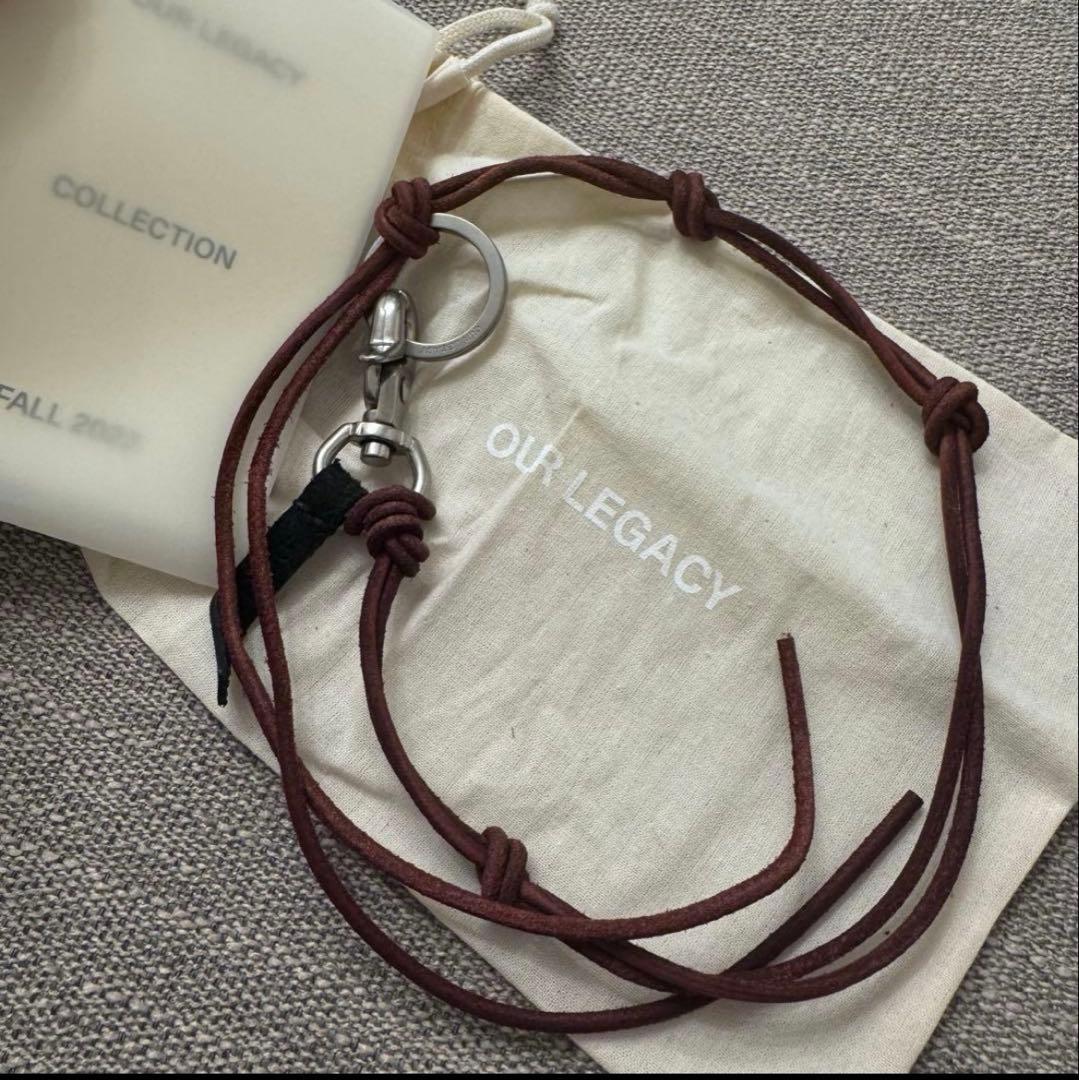 アクセサリー our legacy LADON Scarlet Leather