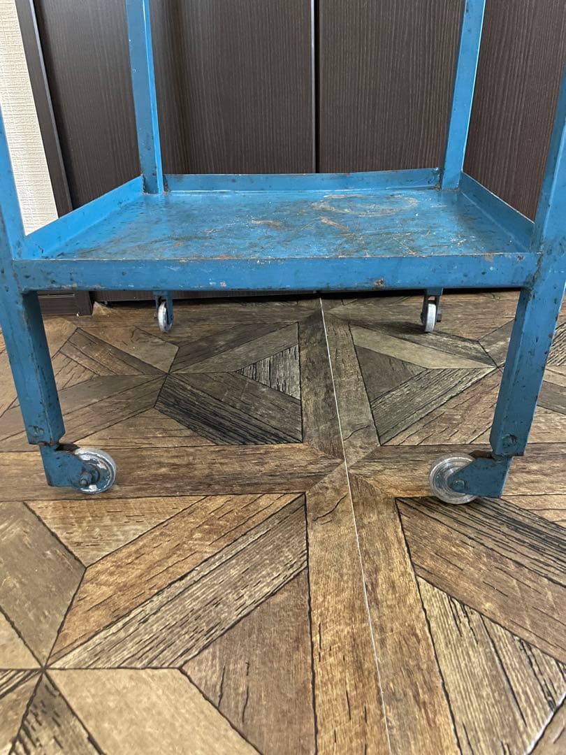 ヴィンテージ 鉄製ワゴン Antiques & Repair eel