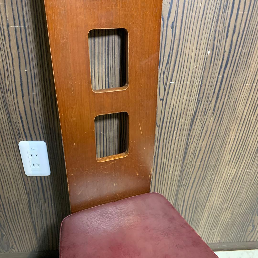 木製ダイニングチェア 背もたれ穴付き①