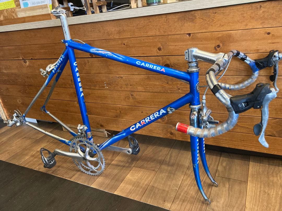 【現状販売！CARRERAフレームetc.】2×9速　クロモリ　700c