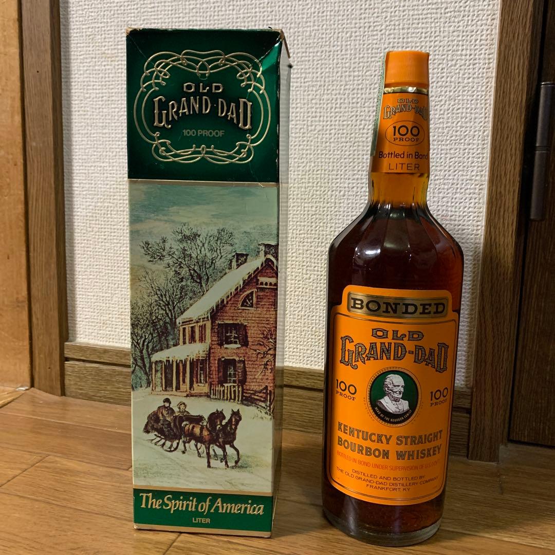 ジ*ル様 OLD GRAND-DAD バーボンウイスキー 1L 100プルーフ