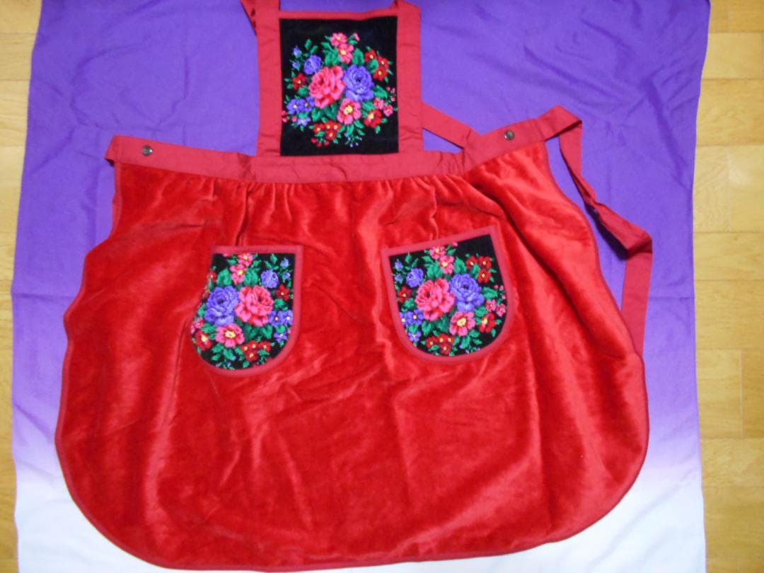 ホットマン　エプロン　シェニール