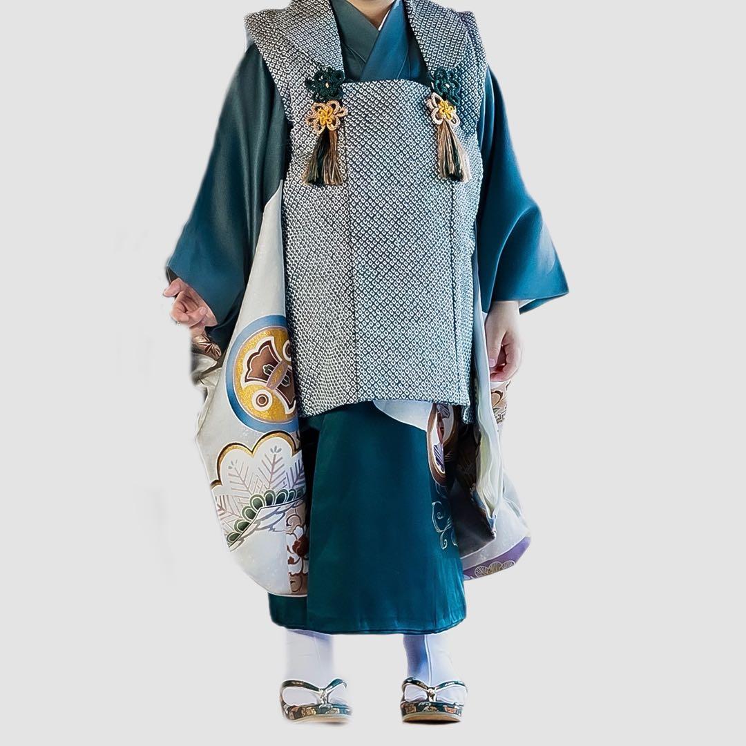 七五三 被布 着物 ３歳 男の子 絞り
