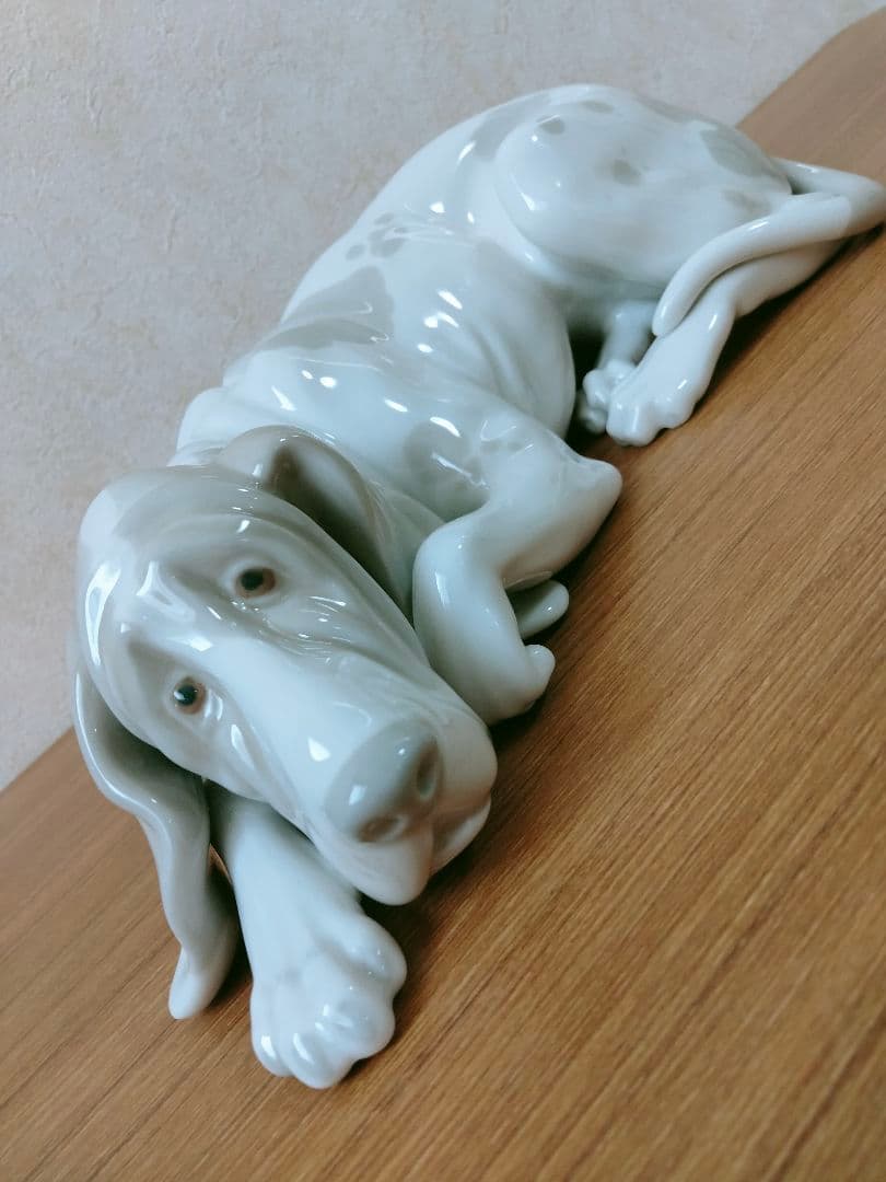 美品 リヤドロ 犬（マイセンフィギュリン）