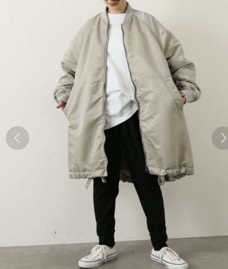 journal standard luxe　ナイロンナカワタミリタリーリブコート