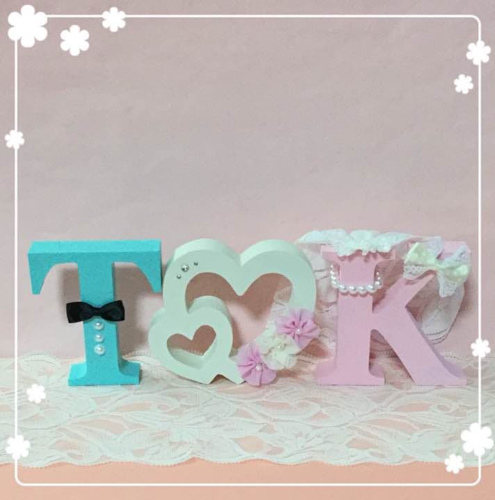 ひな氏様確認用♡ウエディングバージョン・イニシャルオブジェ