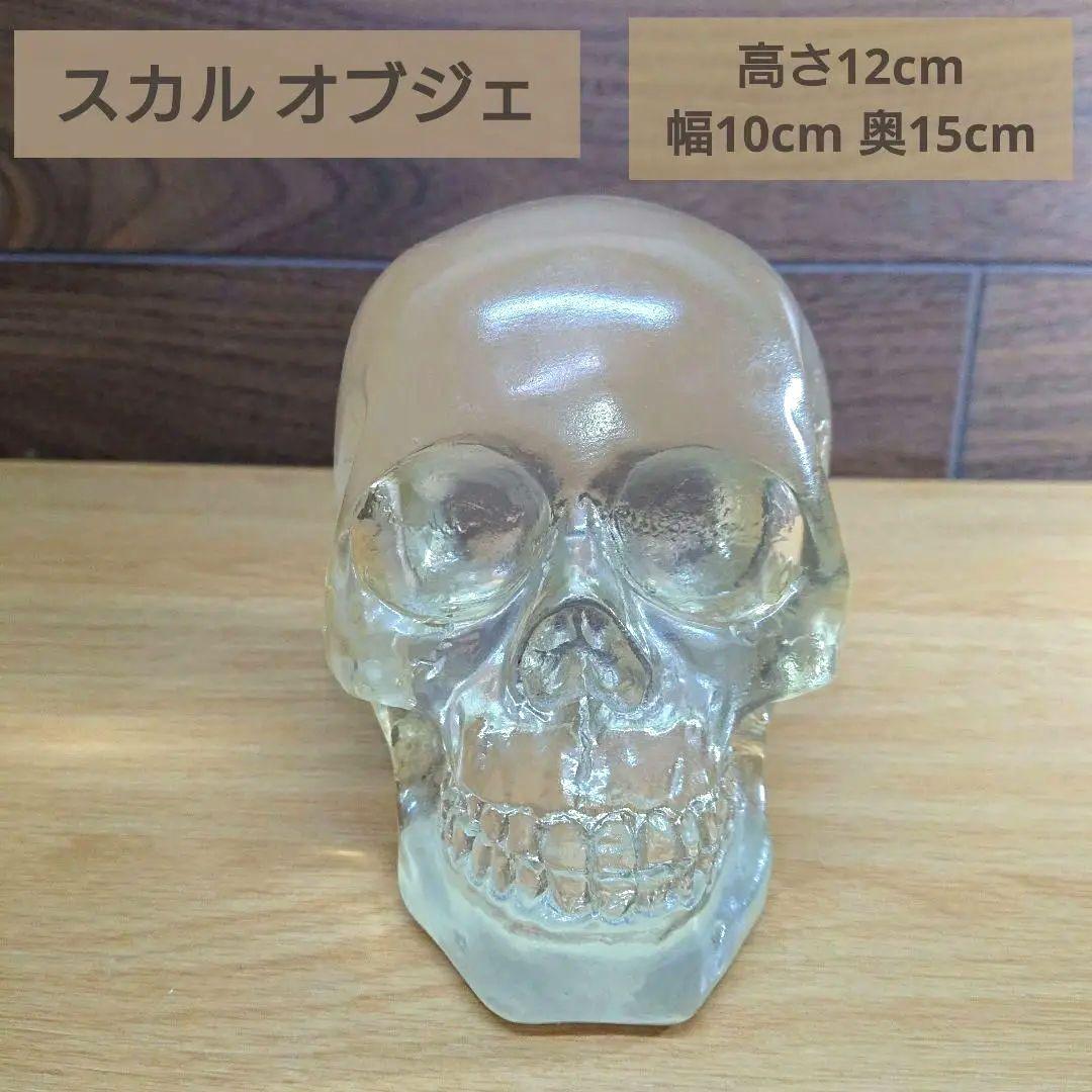 スカル オブジェ 骸骨 置物 透明