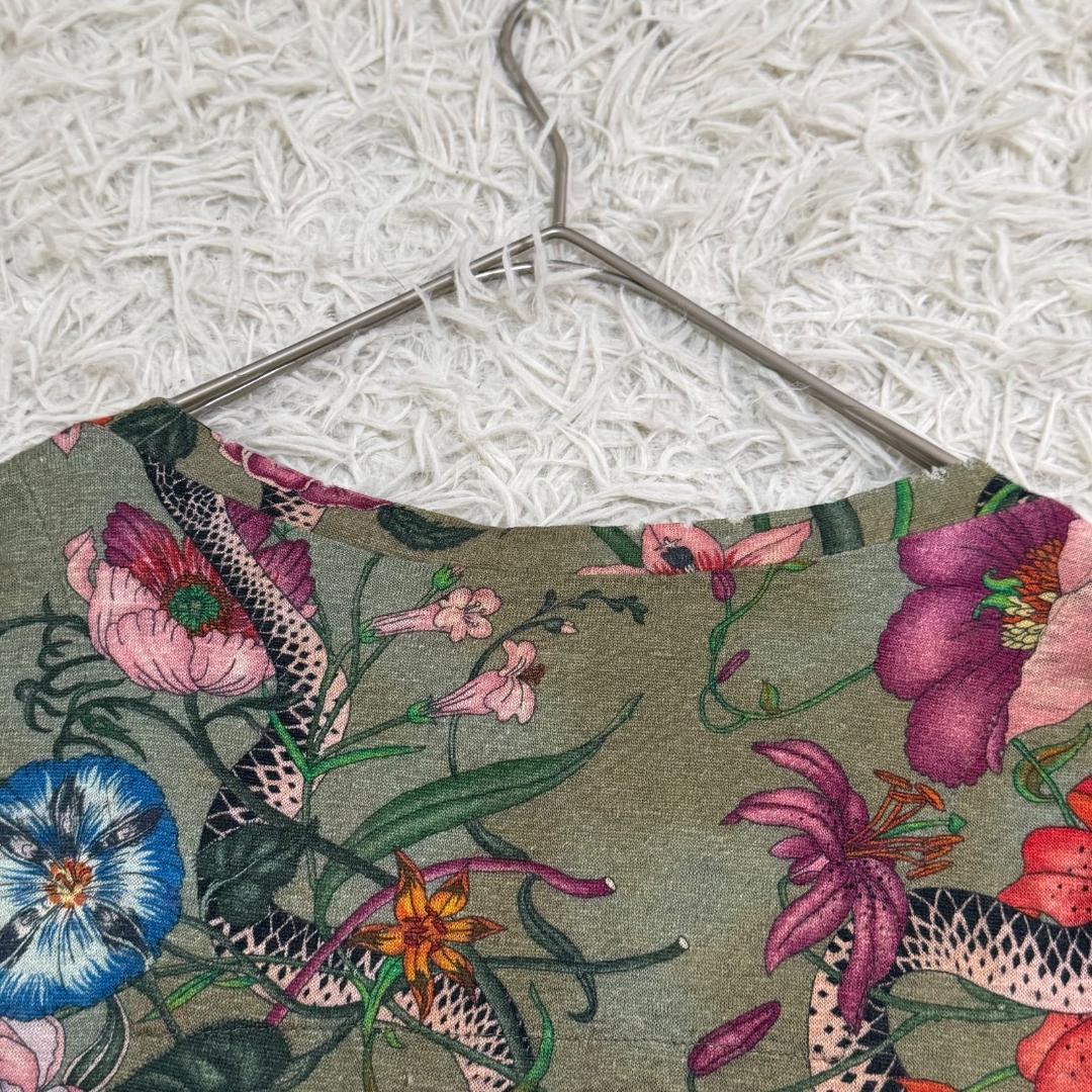 16725✨GUCCI 17AW Flora Snake Print Tシャツ