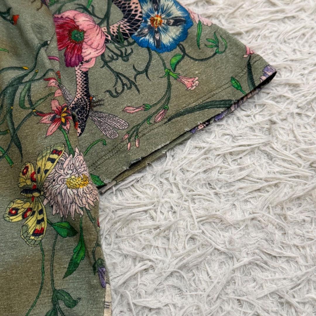 16725✨GUCCI 17AW Flora Snake Print Tシャツ