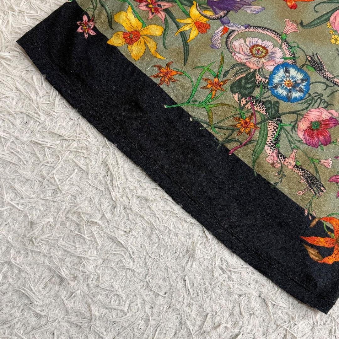 16725✨GUCCI 17AW Flora Snake Print Tシャツ