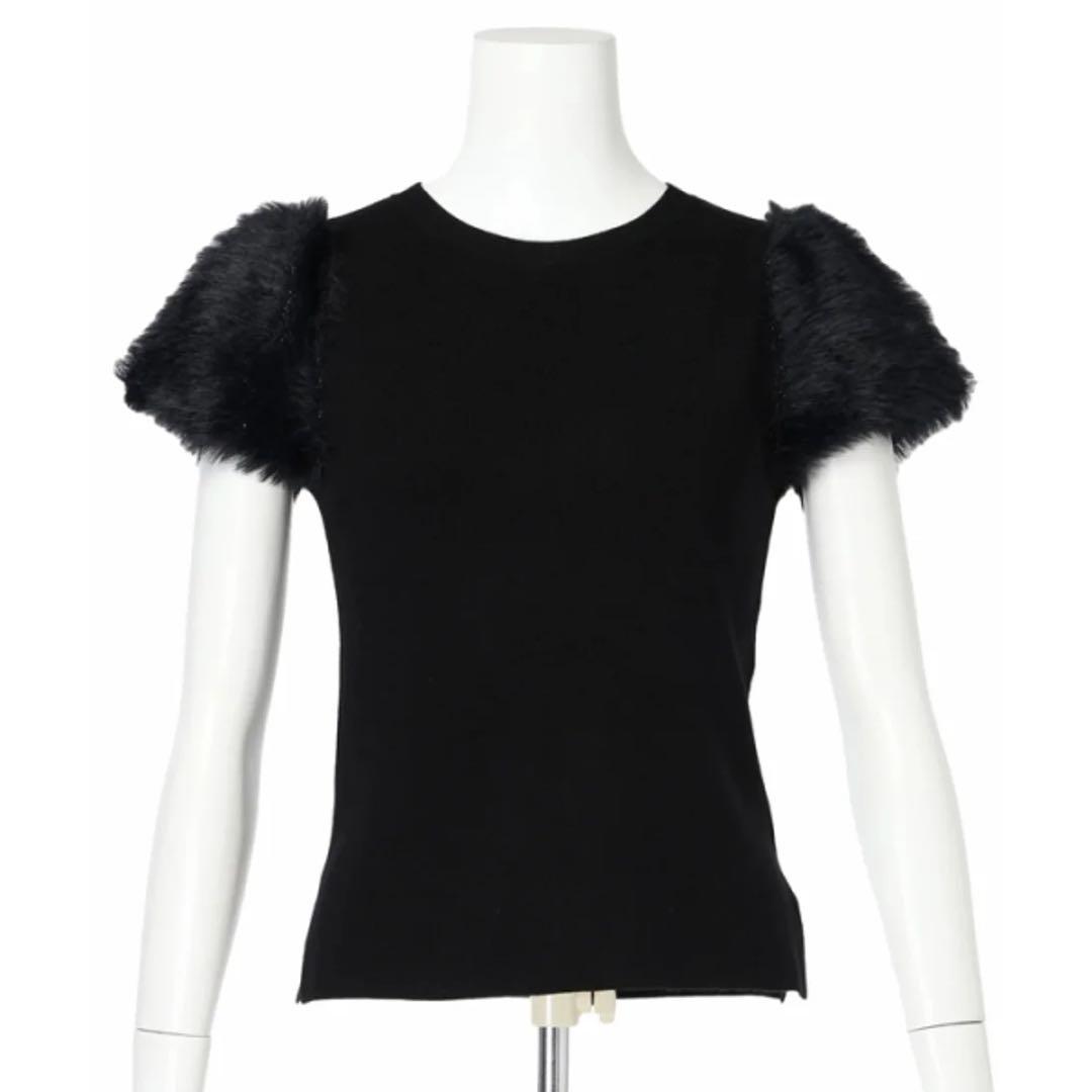 アプワイザーリッシェ　新品　ふわふわスリーブニットプルオーバー