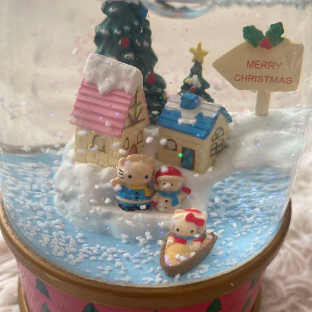 超希少品　キティちゃん　クリスマスオルゴール 雪景色