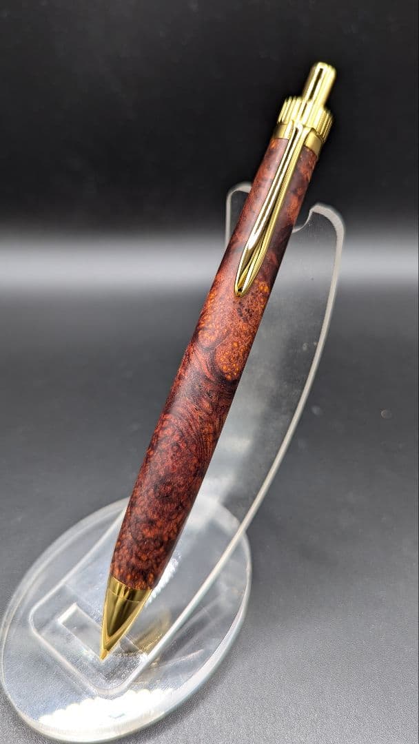 450ペン工房翌檜　極上　ココボロ　瘤杢　木軸シャーペン　ボールペン