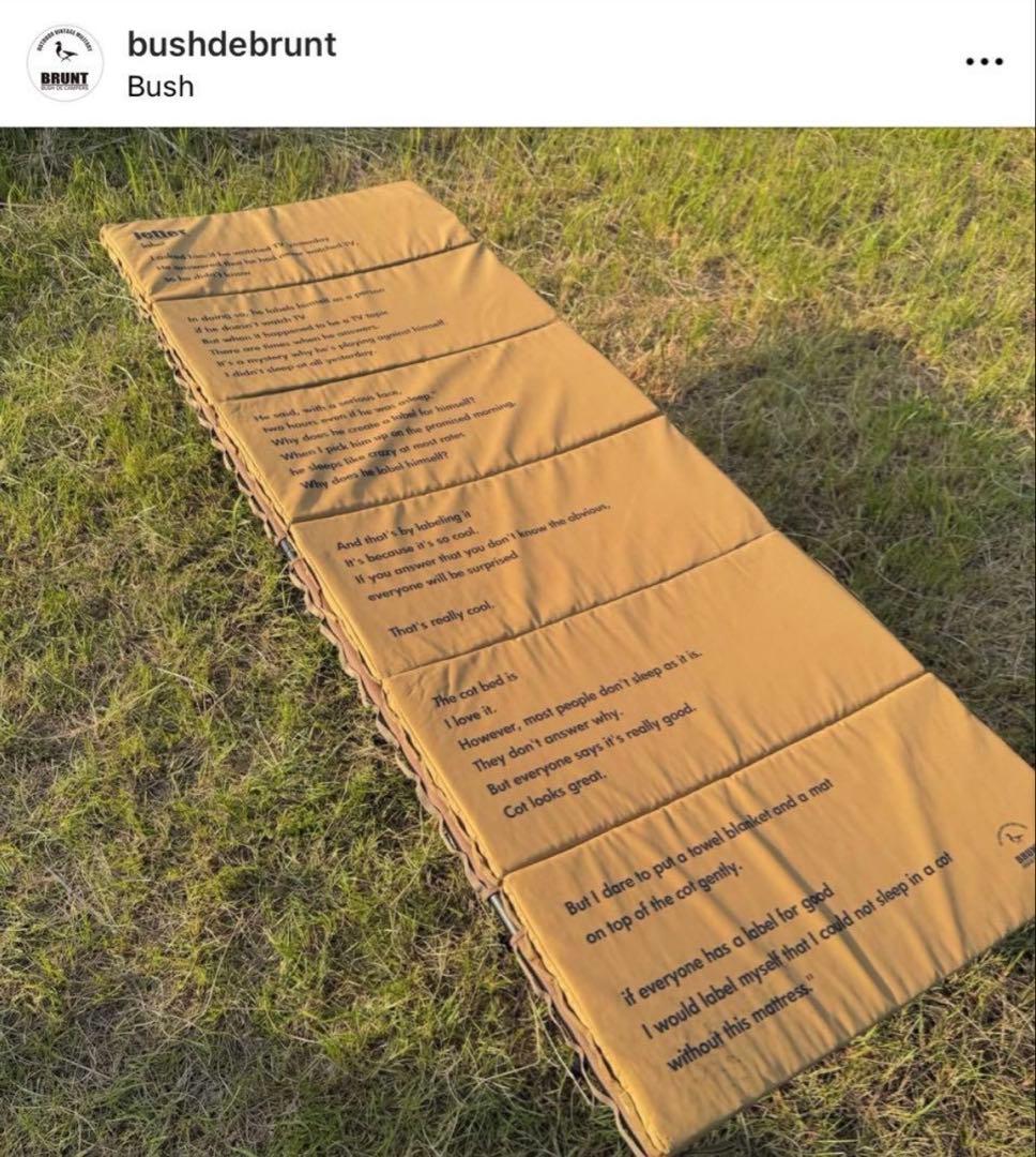 BRUNT letter レッテル TAN タンカラー 新品未使用品！