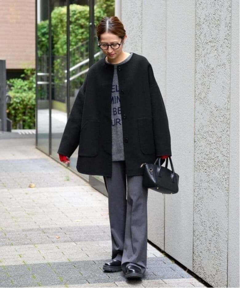 【新品・タグ付き】FRAMEWORKのハミルトンリバークルーネックコート