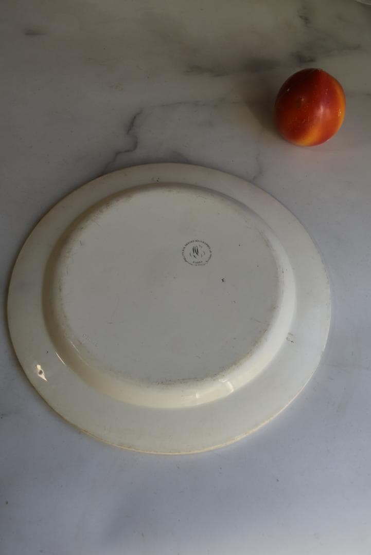 初期クレイユ　ファイアンスフィーヌ　良い風合いの皿　フランスアンティーク
