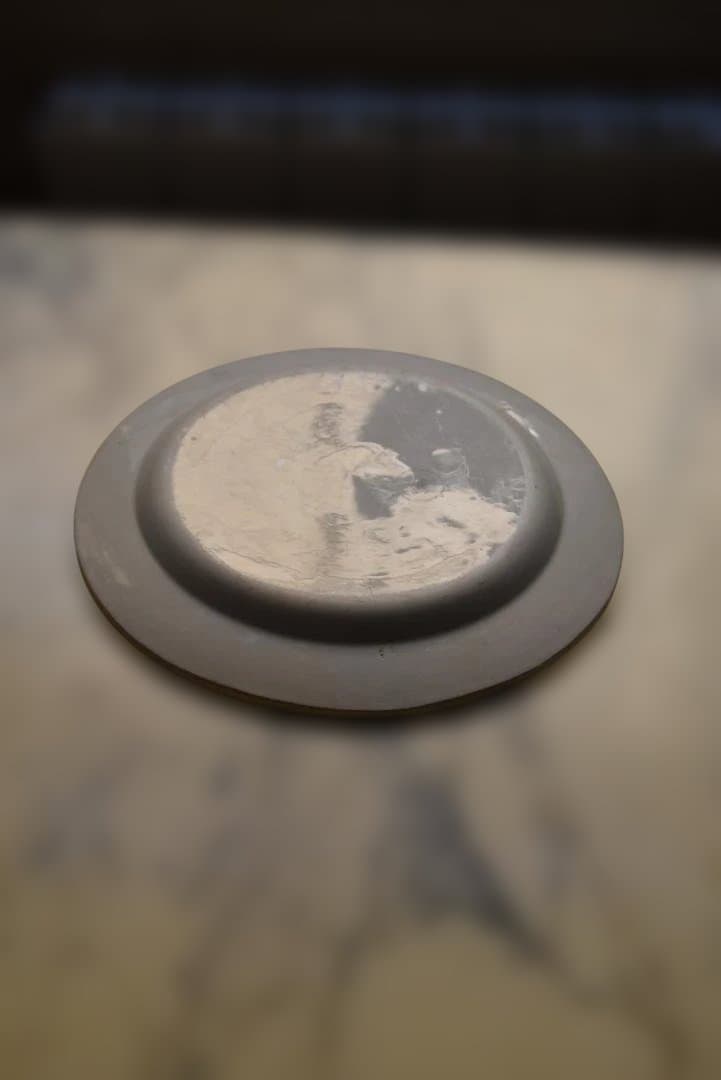 初期クレイユ　ファイアンスフィーヌ　良い風合いの皿　フランスアンティーク