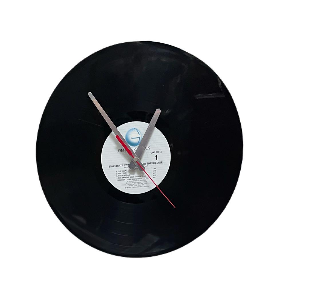 レコード型　掛け時計　アナログ