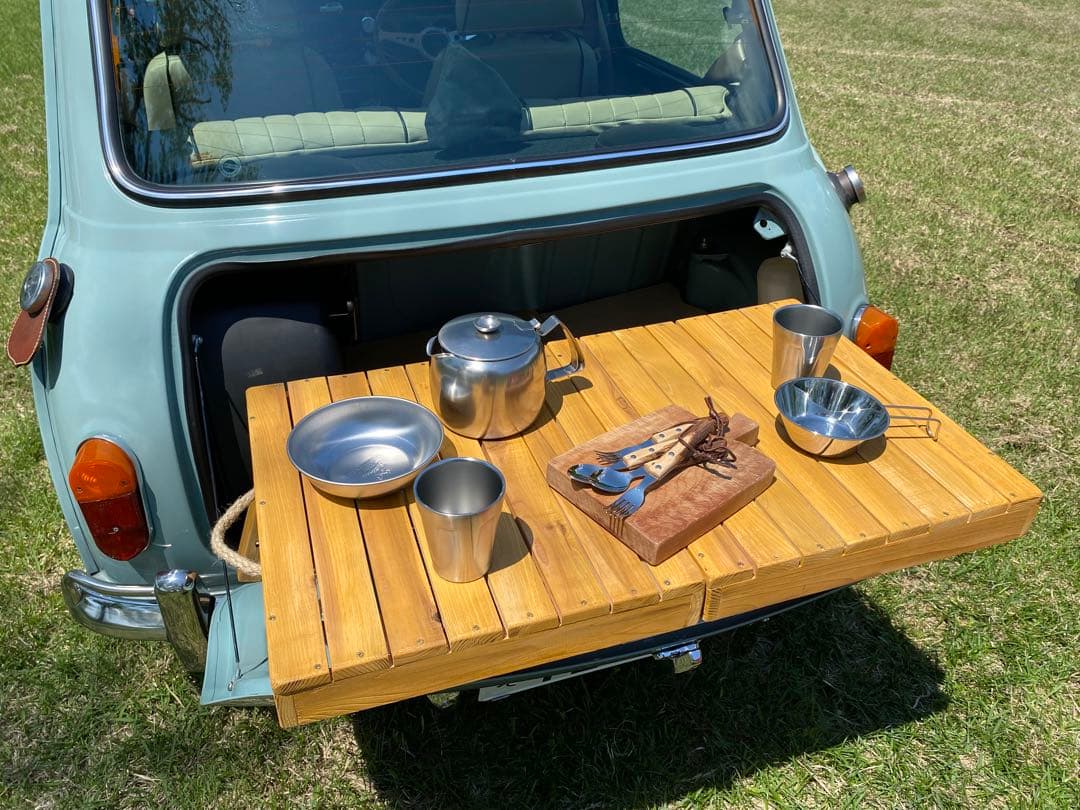 ローバーミニ　3wayトランクテーブル　メープル　手提げ7択 クラシックミニ