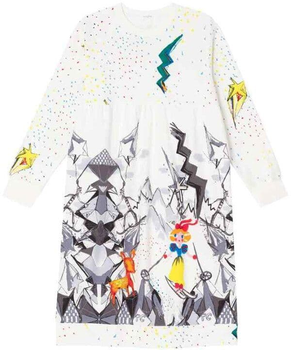 新品タグ付き◇ツモリチサト 長袖 ワンピース ルームウェア　裏起毛　L