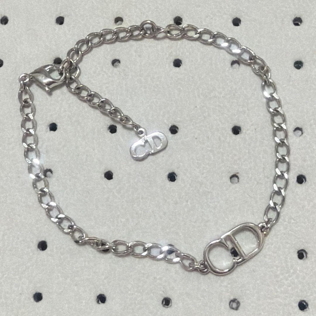 【期間限定】Dior クリスチャンディオール ロゴ ブレスレット 刻印 シルバー