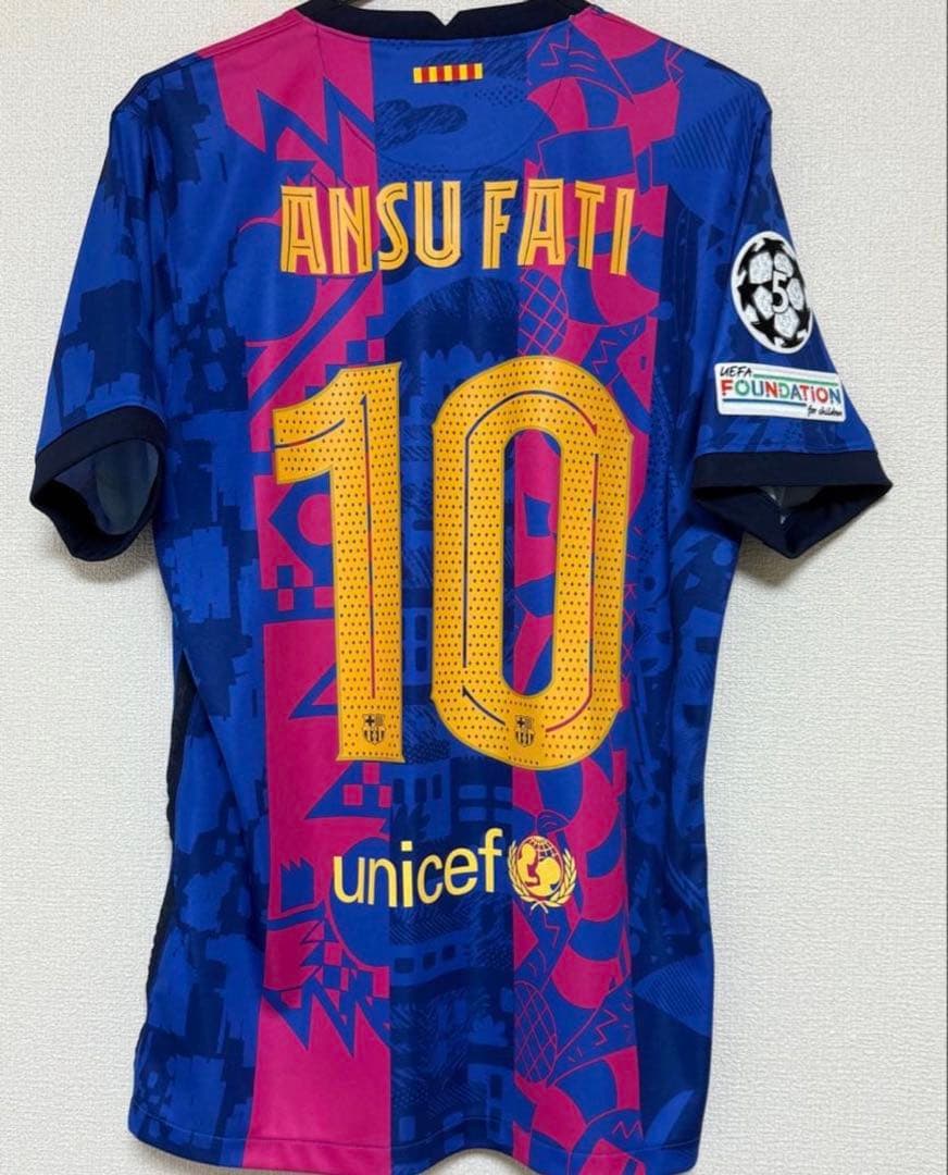 【正規品】　FCバルセロナ　アンスファティ 21-22 3rd ユニフォーム