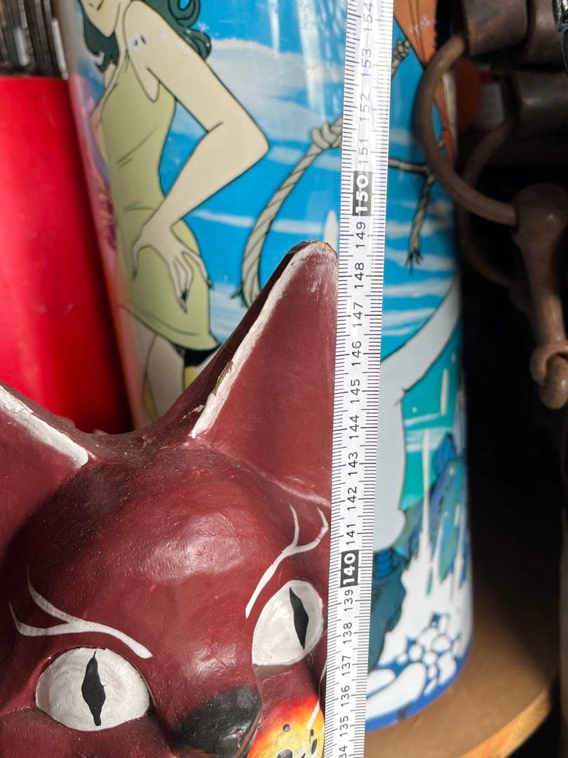 Rickです 木彫りのバリネコ 、149センチ、エスニック 、玄関 置物