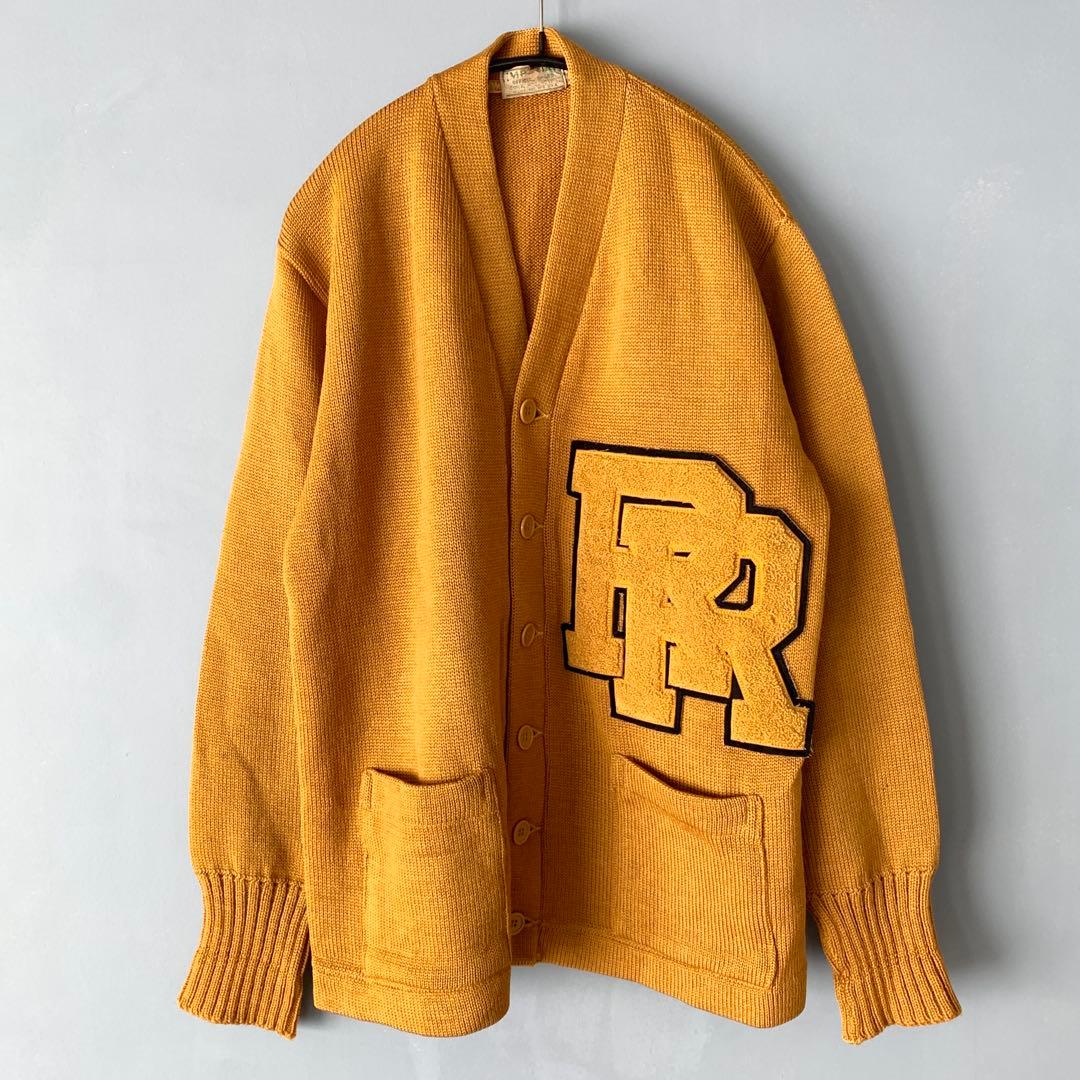 IMPERIAL 50’s USA製 レタードアワードカーディガン マスタード