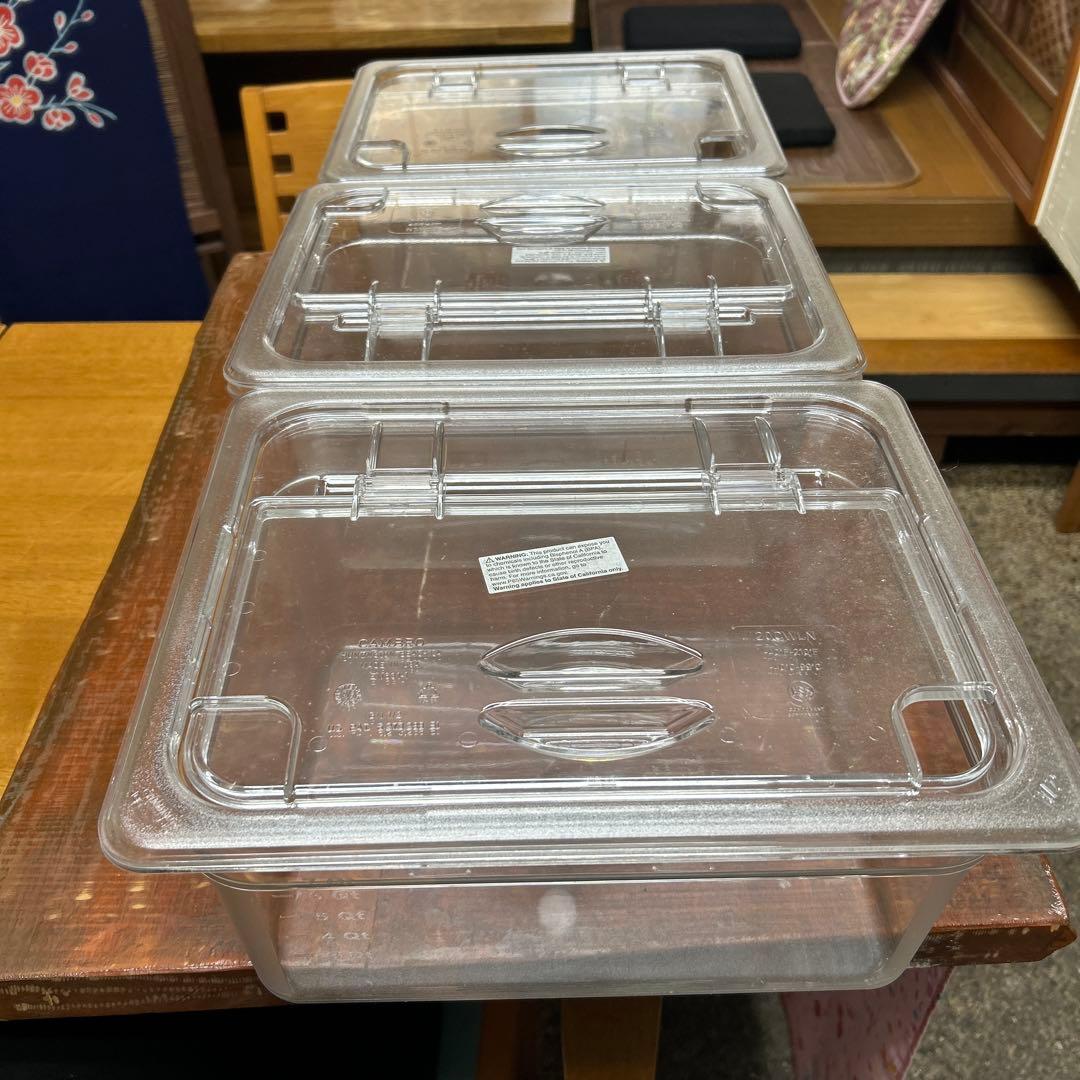 透明プラスチック保存容器 3個セット